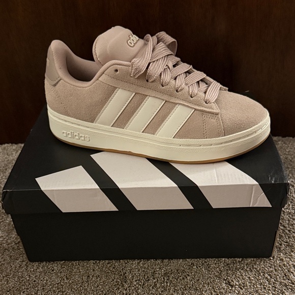 adidas Shoes - Adidas Women's Beige and White Sneakers